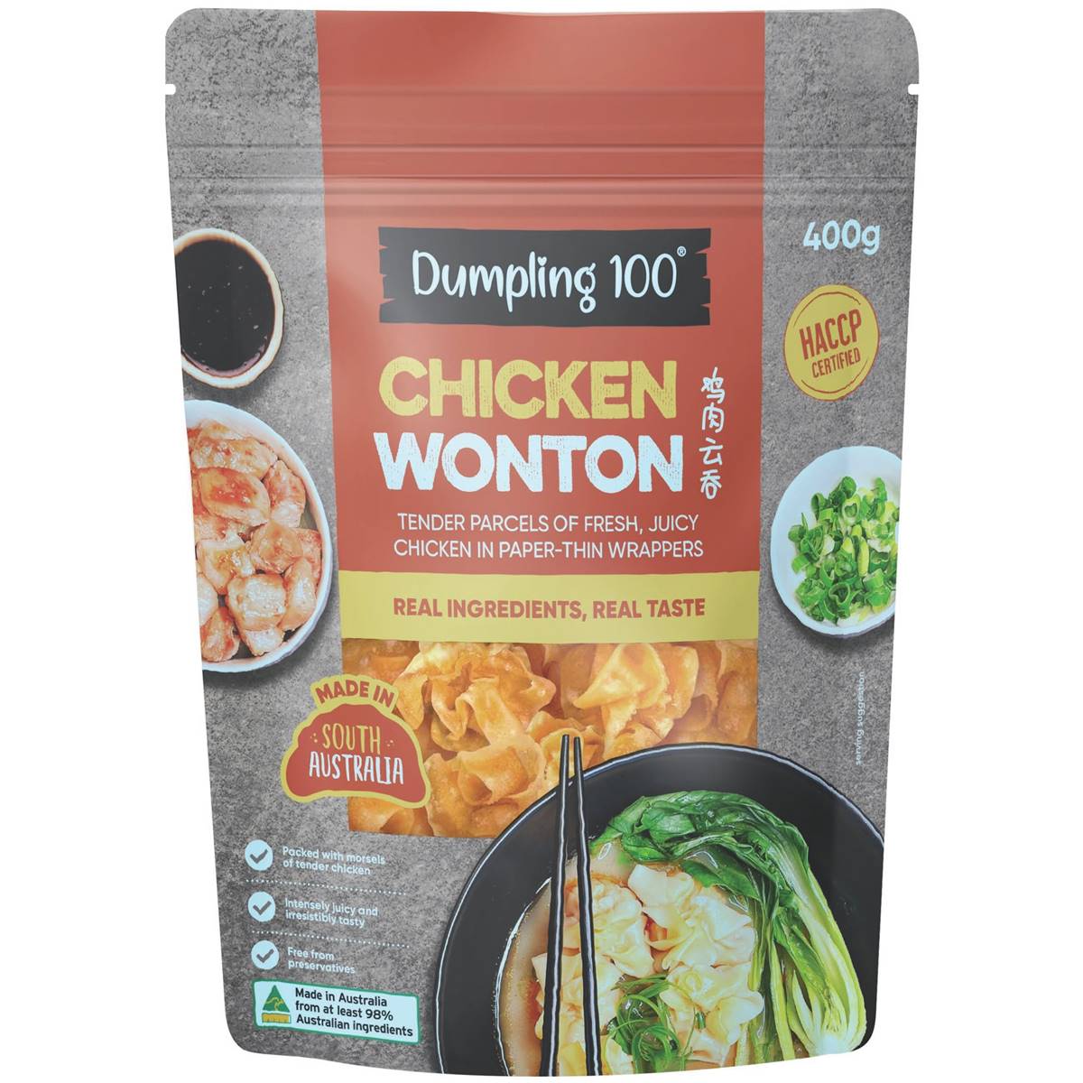 Dumpling 100 Chicken Wonton 400g Woolworths