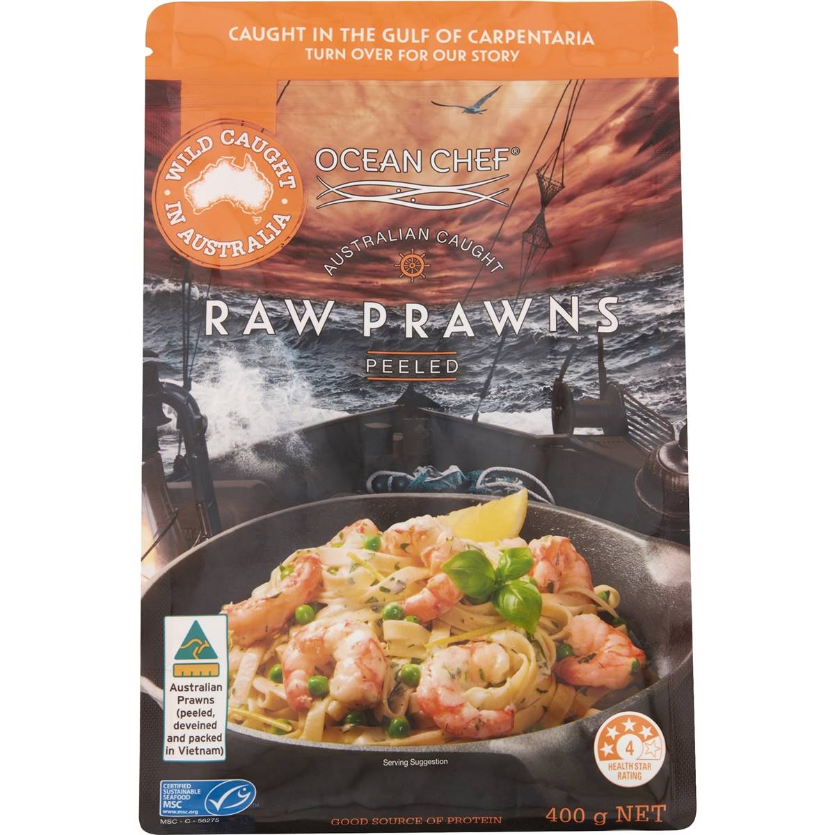 Ocean Chef Australian Raw Peeld Prawns 400g Woolworths