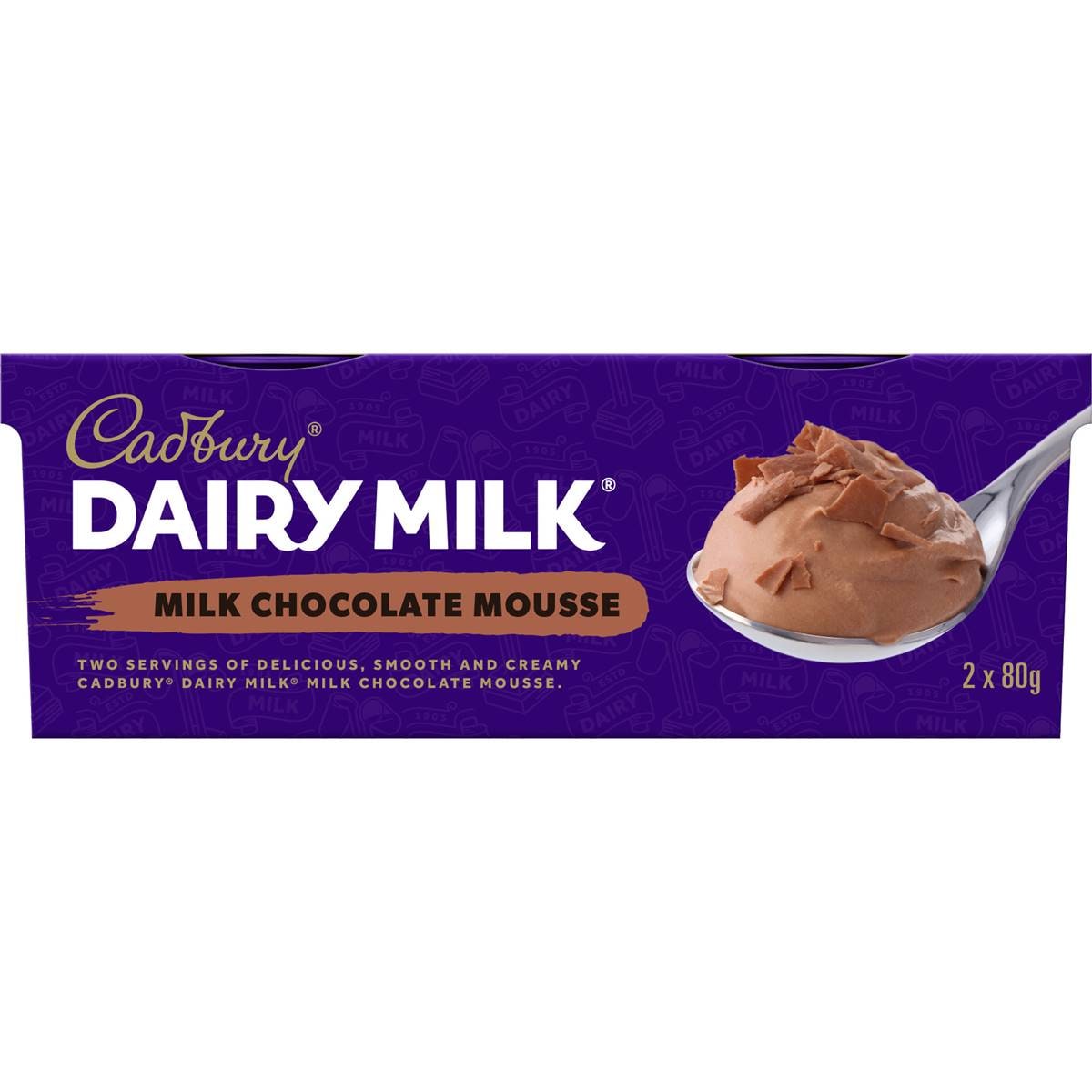 Cadbury Dairy Milk Chocolate Mousse 80g X 2 Pack Woolworths