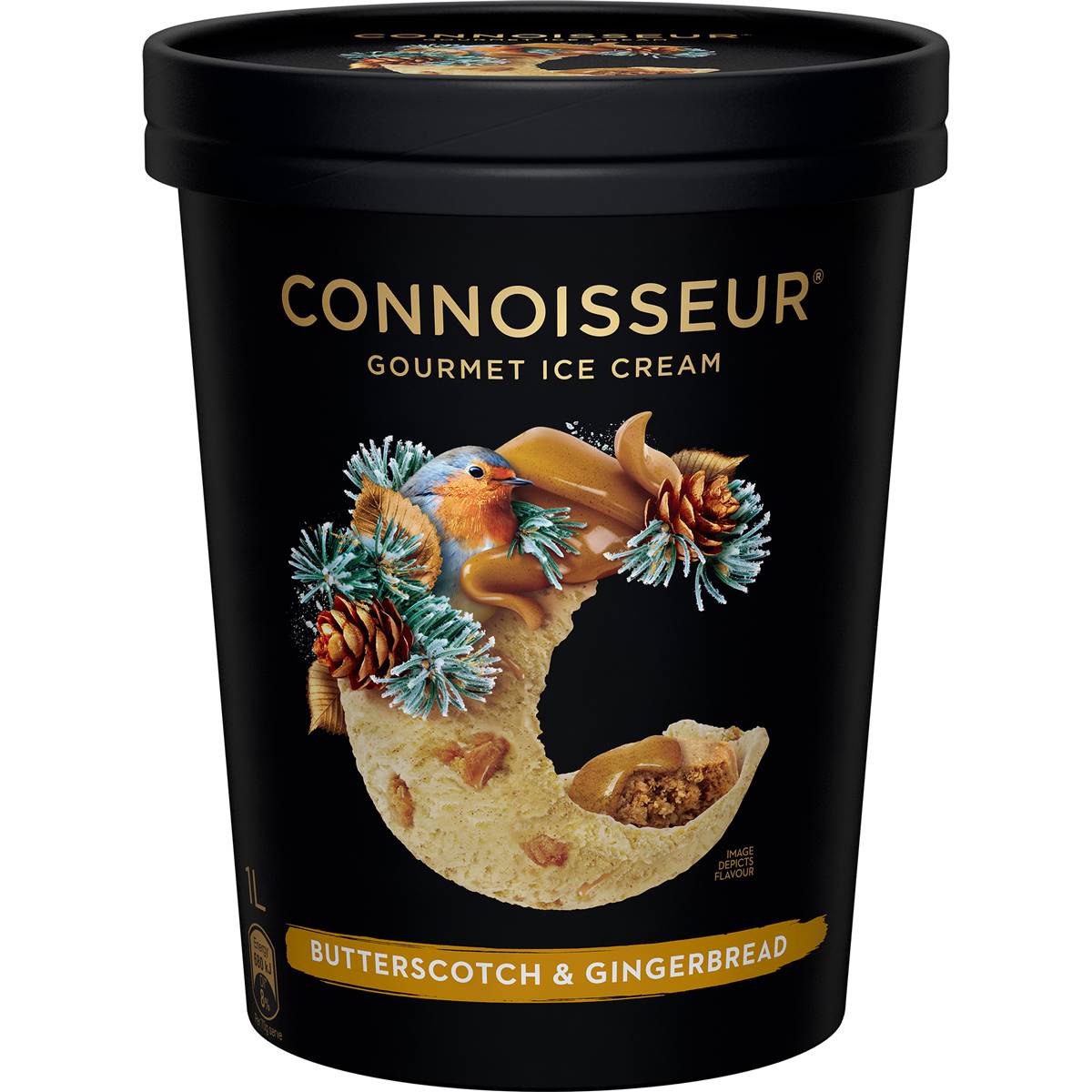 Connoisseur Butterscotch & Gingerbread Ice Cream 1l | Woolworths