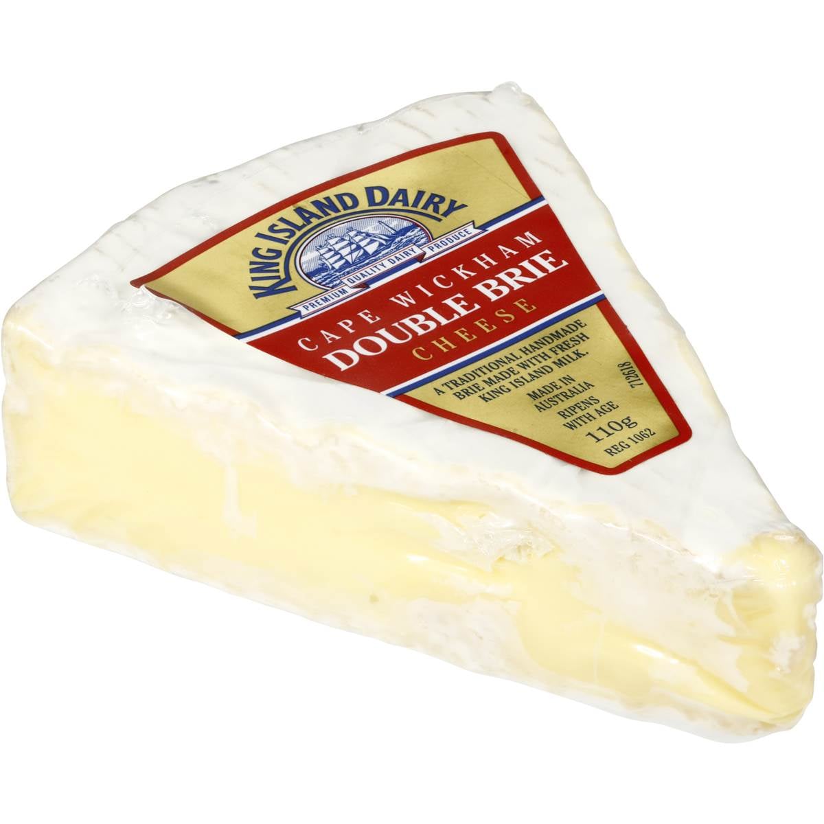 King Island Double Brie Cheese 110g Woolworths