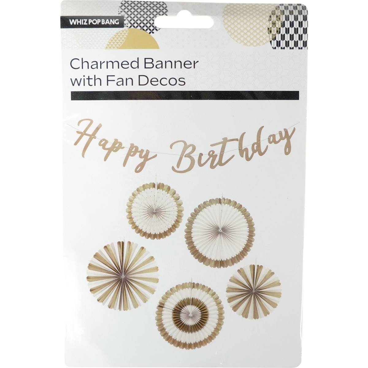 Whiz Pop Bang Charmed Banner With Fan Decos Each | Woolworths