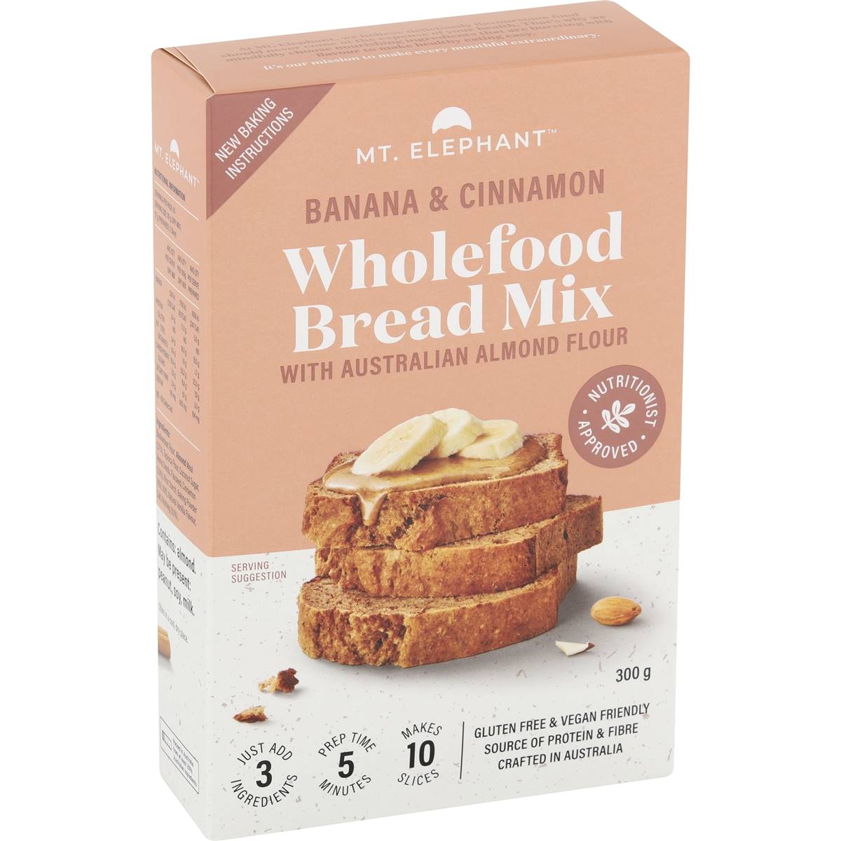 Mt Elephant Banana & Cinnamon Bread Mix 300g Woolworths