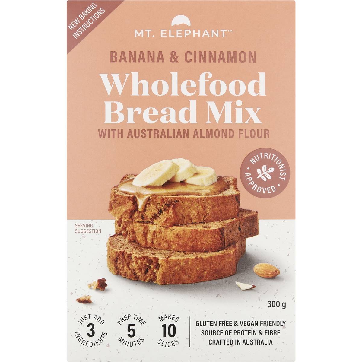 Mt Elephant Banana & Cinnamon Bread Mix 300g Woolworths