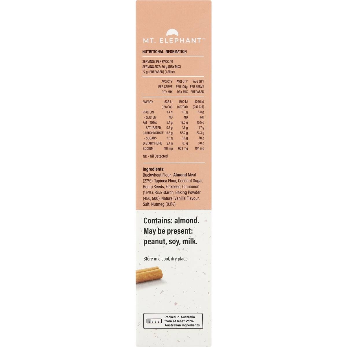 Mt Elephant Banana & Cinnamon Bread Mix 300g Woolworths