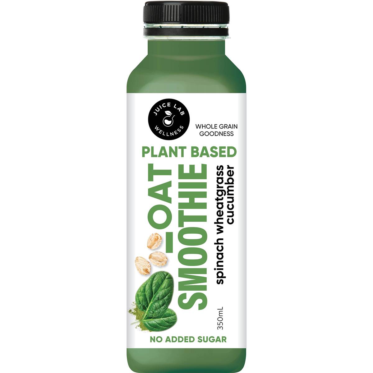 The Juice Lab Plant Based Oat Smoothie Spinach Wheatgrass Cucumber
