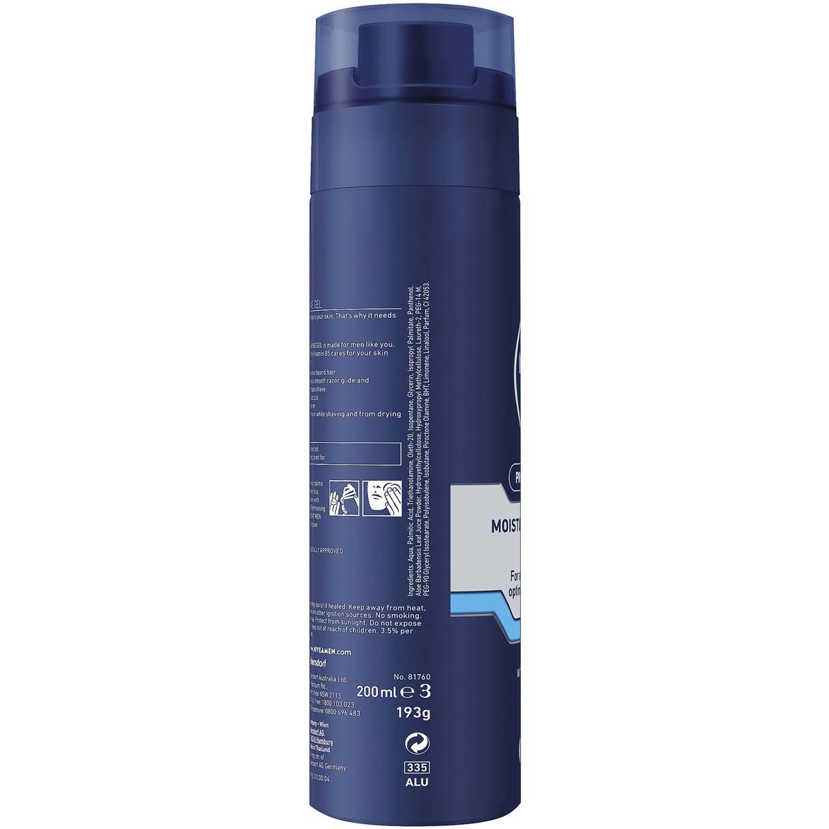 Nivea Men Protect & Care Moisturising Shaving Gel 200ml Woolworths