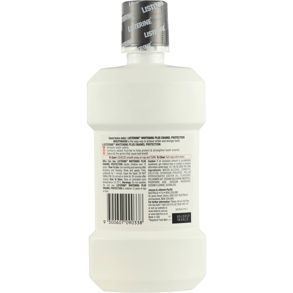 Listerine Whitening Plus Mouthwash Enamel Protection 470ml Woolworths