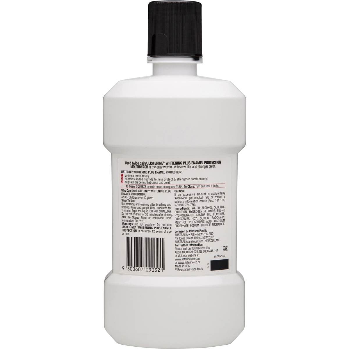 Listerine Whitening Plus Mouthwash Enamel Protection 945ml Woolworths