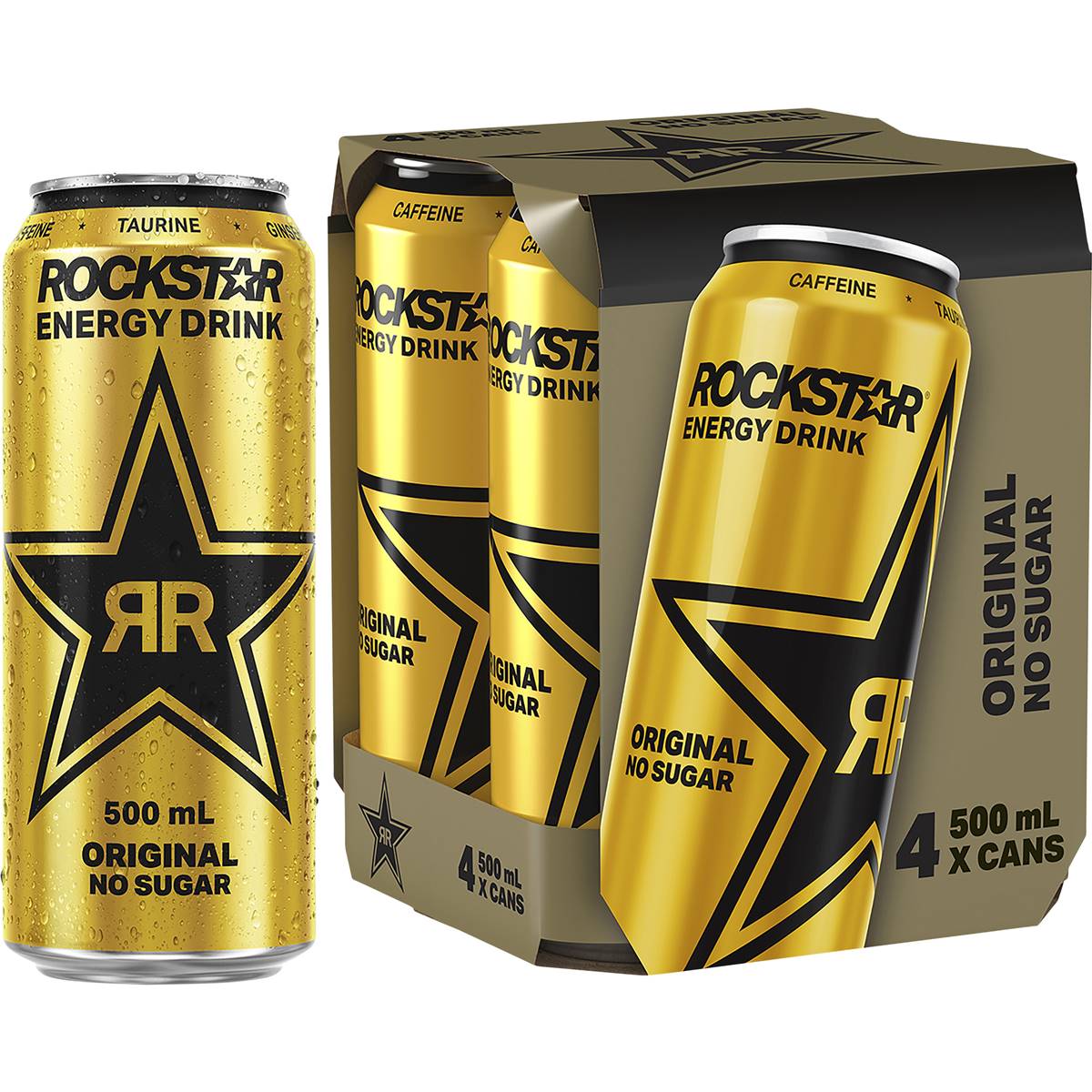 Rockstar Original No Sugar 4 Pack | Woolworths