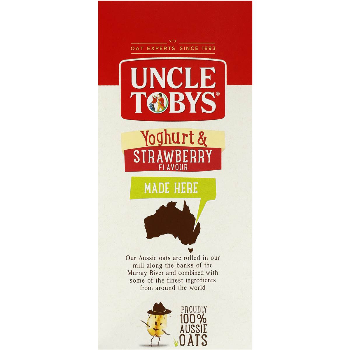 Uncle Tobys Muesli Bars Yoghurt & Strawberry 18pk 563g Woolworths
