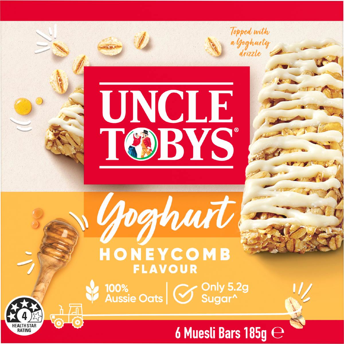 Uncle Tobys Muesli Bars Yoghurt & 185g Woolworths