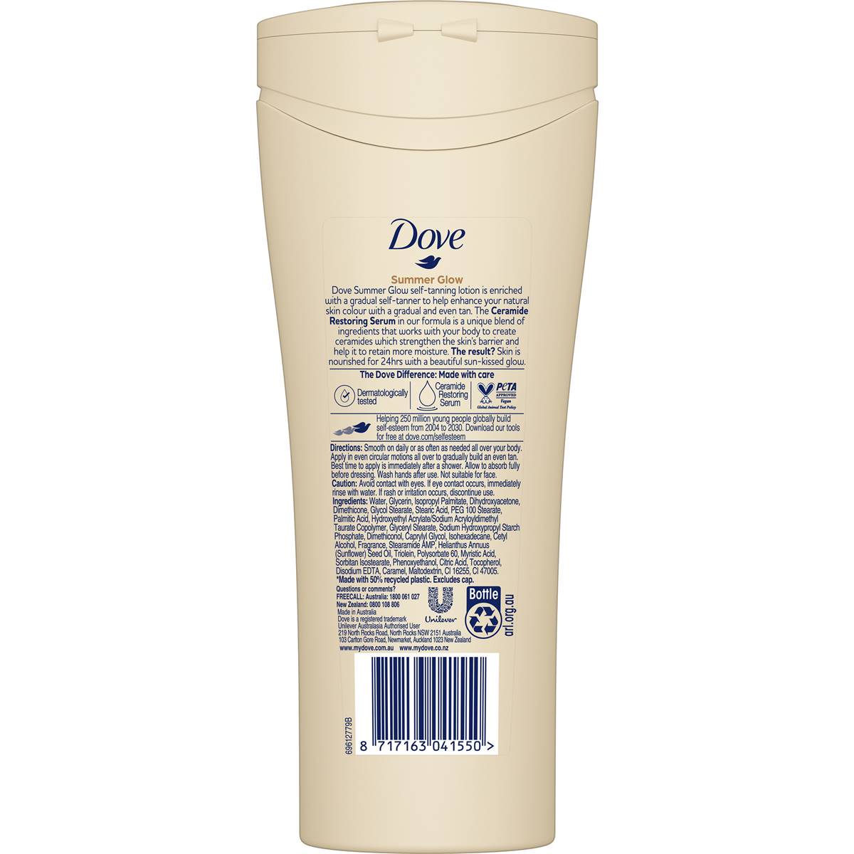 Dove Summer Glow Body Lotion Fair To Medium Gradual Tan 250ml Woolworths