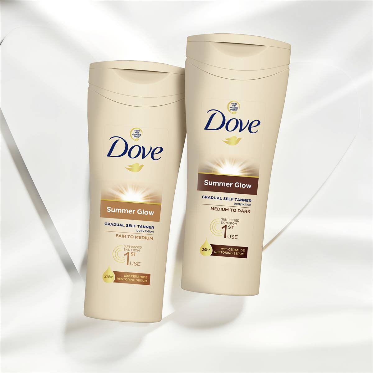 Dove Summer Glow Body Lotion Fair To Medium Gradual Tan 250ml | Woolworths