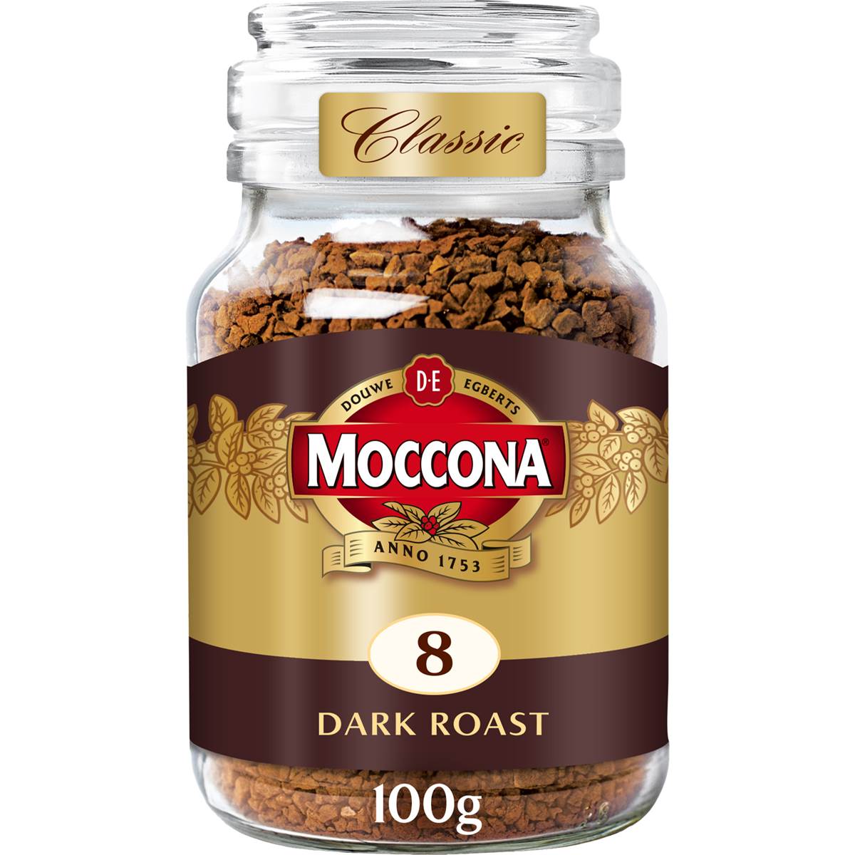 Moccona Freeze Dried Instant Coffee Classic Dark Roast 100g Woolworths