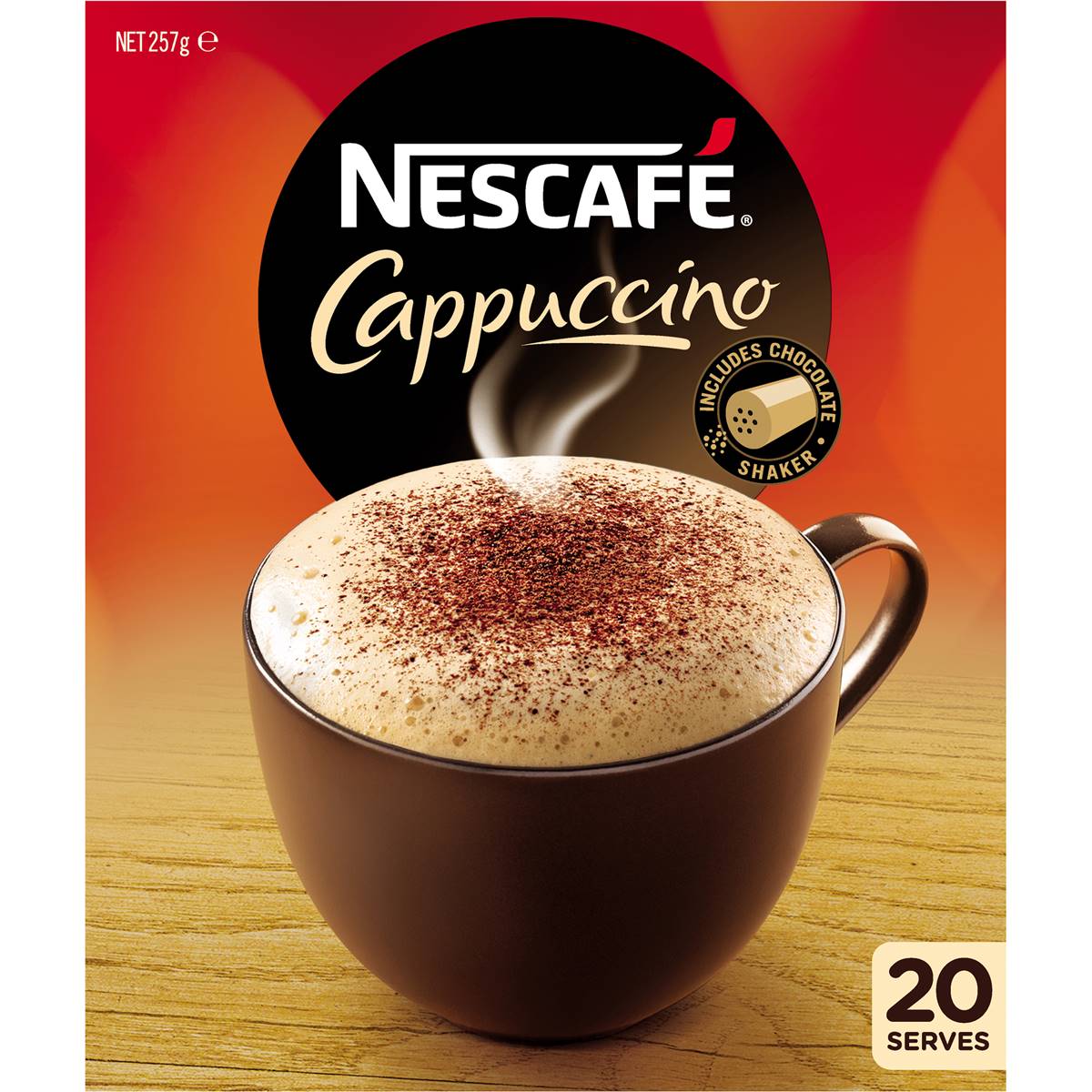 Nescafe Coffee Sachets Cappuccino 20 Pack Woolworths