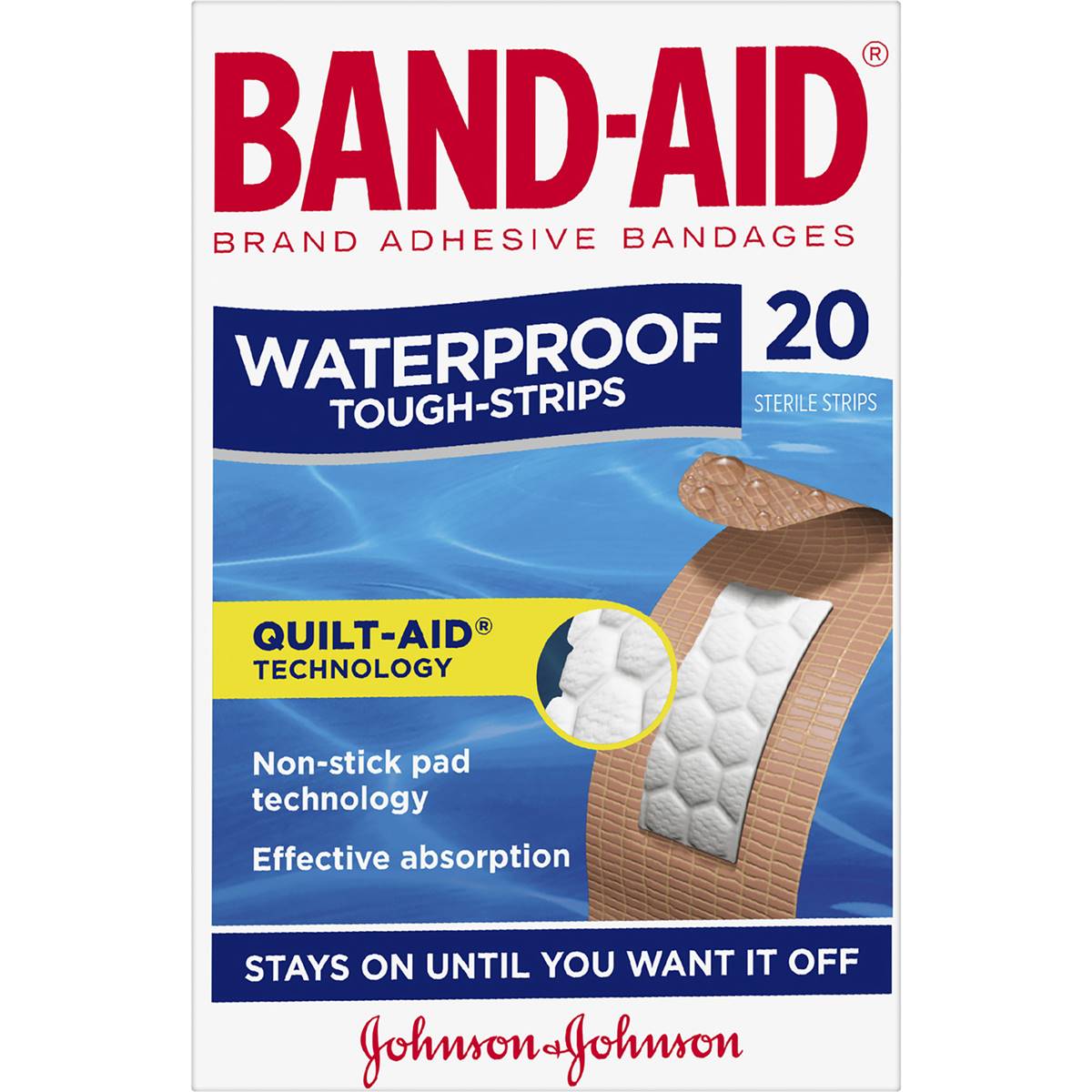 Bandaid Waterproof Tough Strips 20 Pack Woolworths