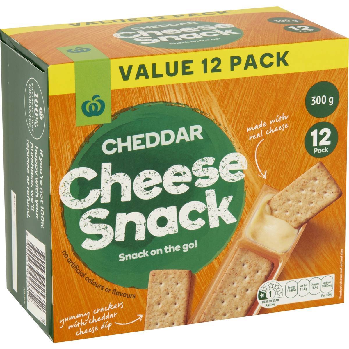 Woolworths Crispbread & Cheese Cheddar Dip 12 Pack Woolworths