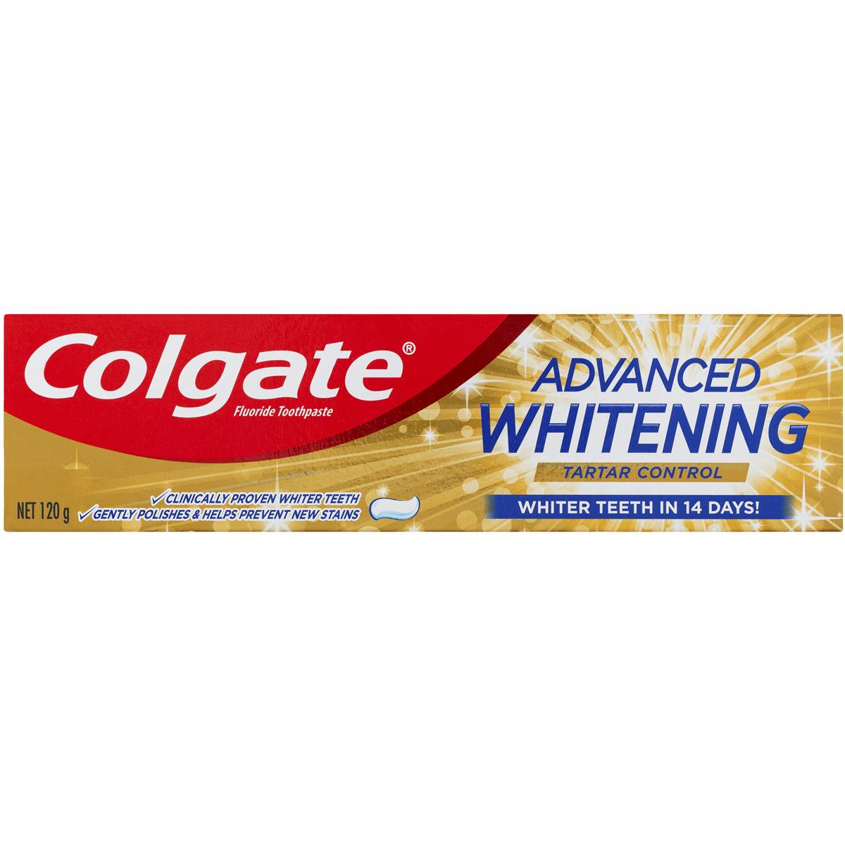 Colgate Advanced Whitening Tartar Control Toothpaste 120g Woolworths