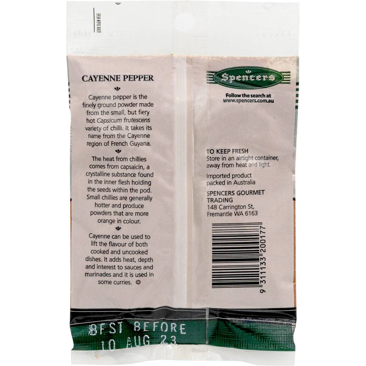 Spencers Gourmet Trading Spencers Cayenne Pepper Medium 50g Woolworths