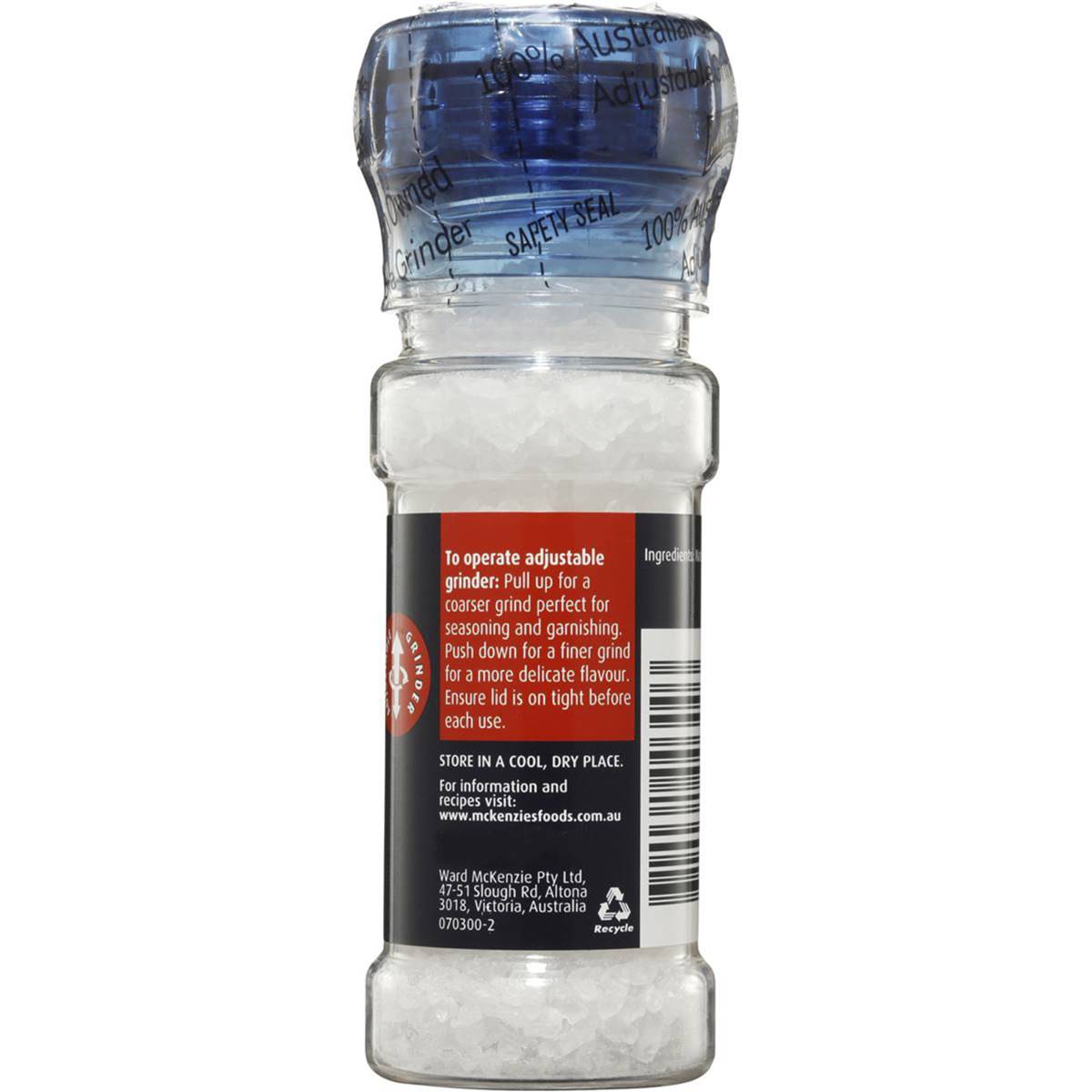 Mckenzie's Salt Grinder 115g Woolworths