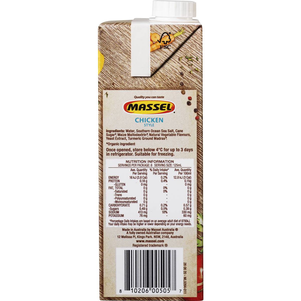 Massel Gourmet Liquid Stock Chicken 1l Woolworths