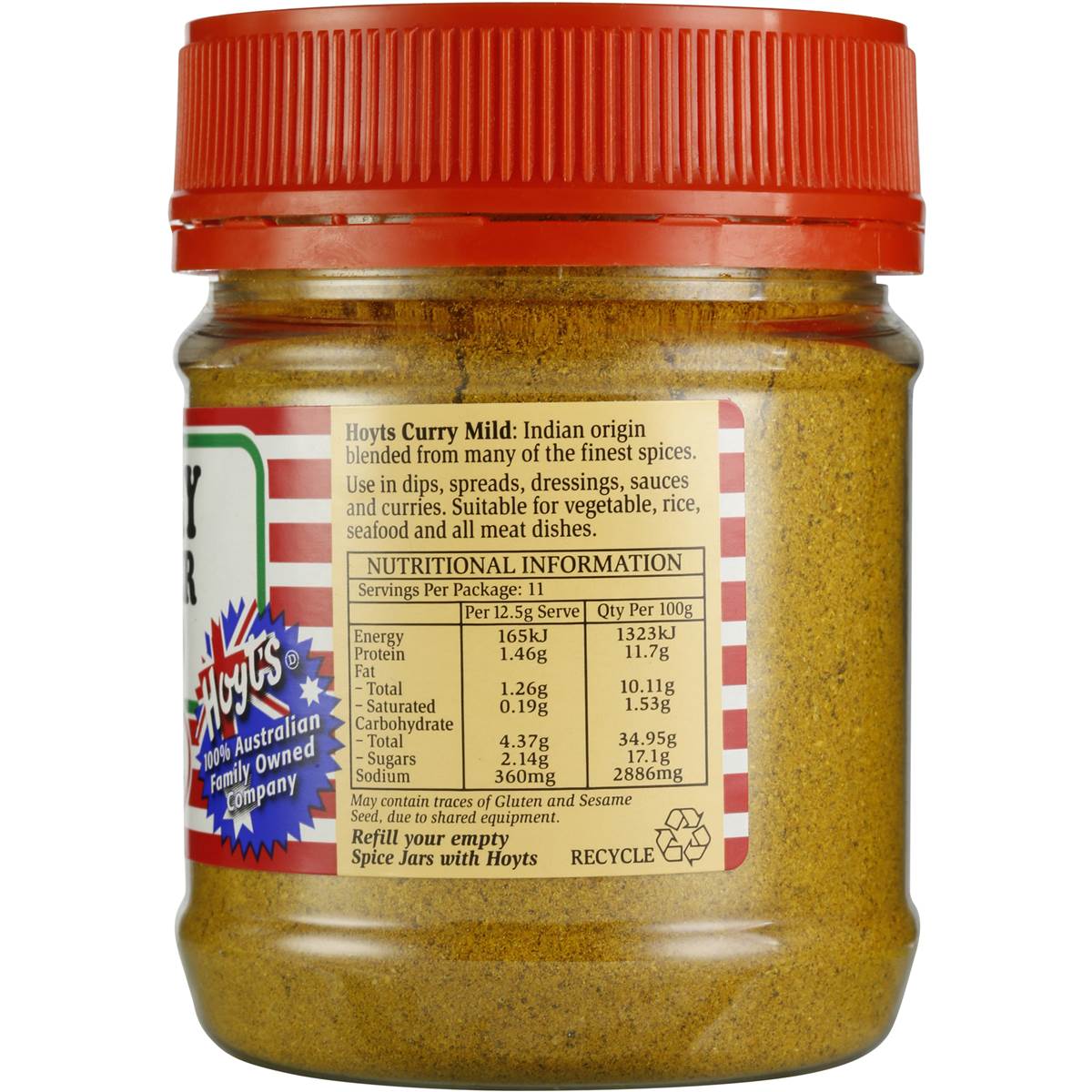 Hoyt's Curry Powder Mild 140g Woolworths