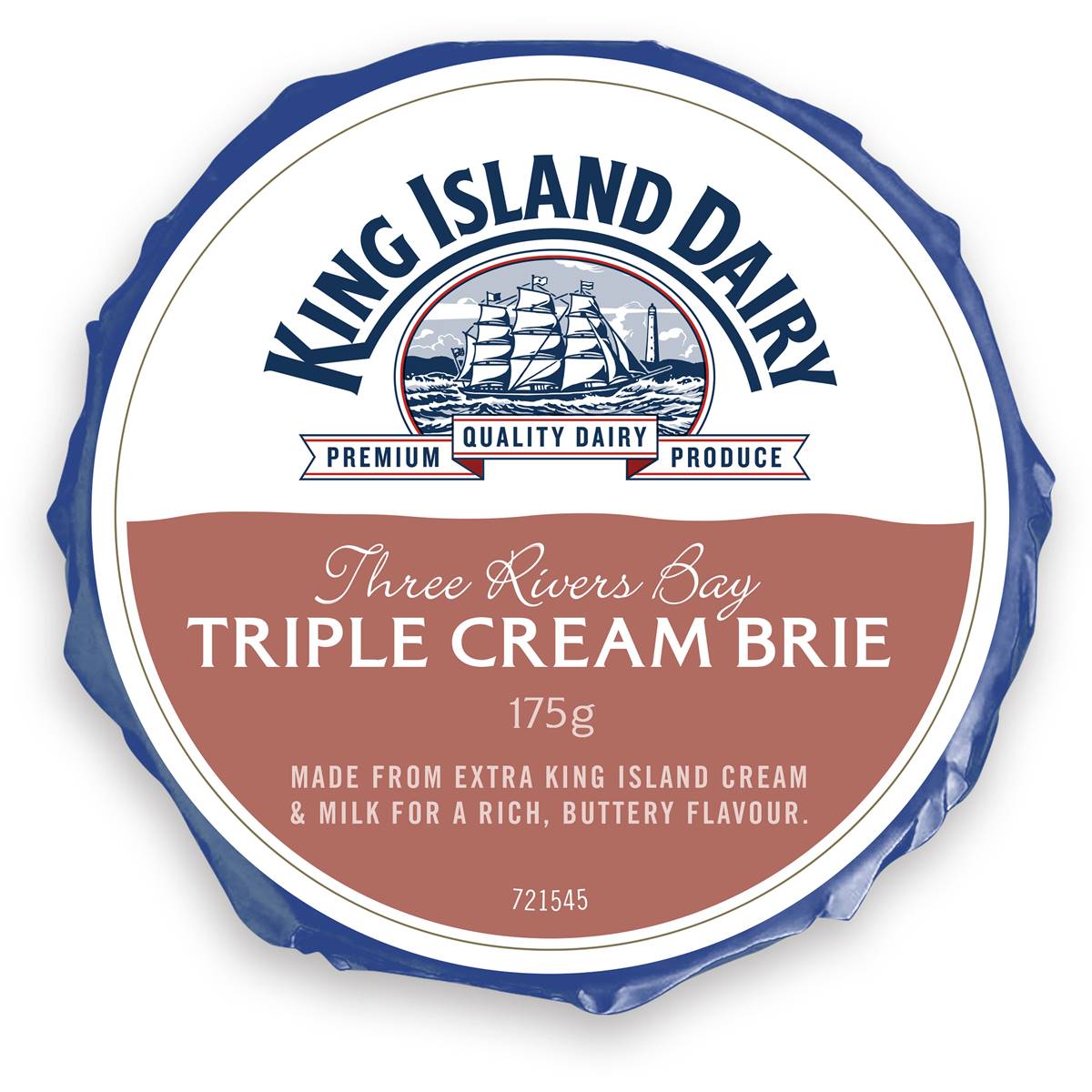 King Island Dairy Three Rivers Bay Triple Cream Brie Cheese 175g ...