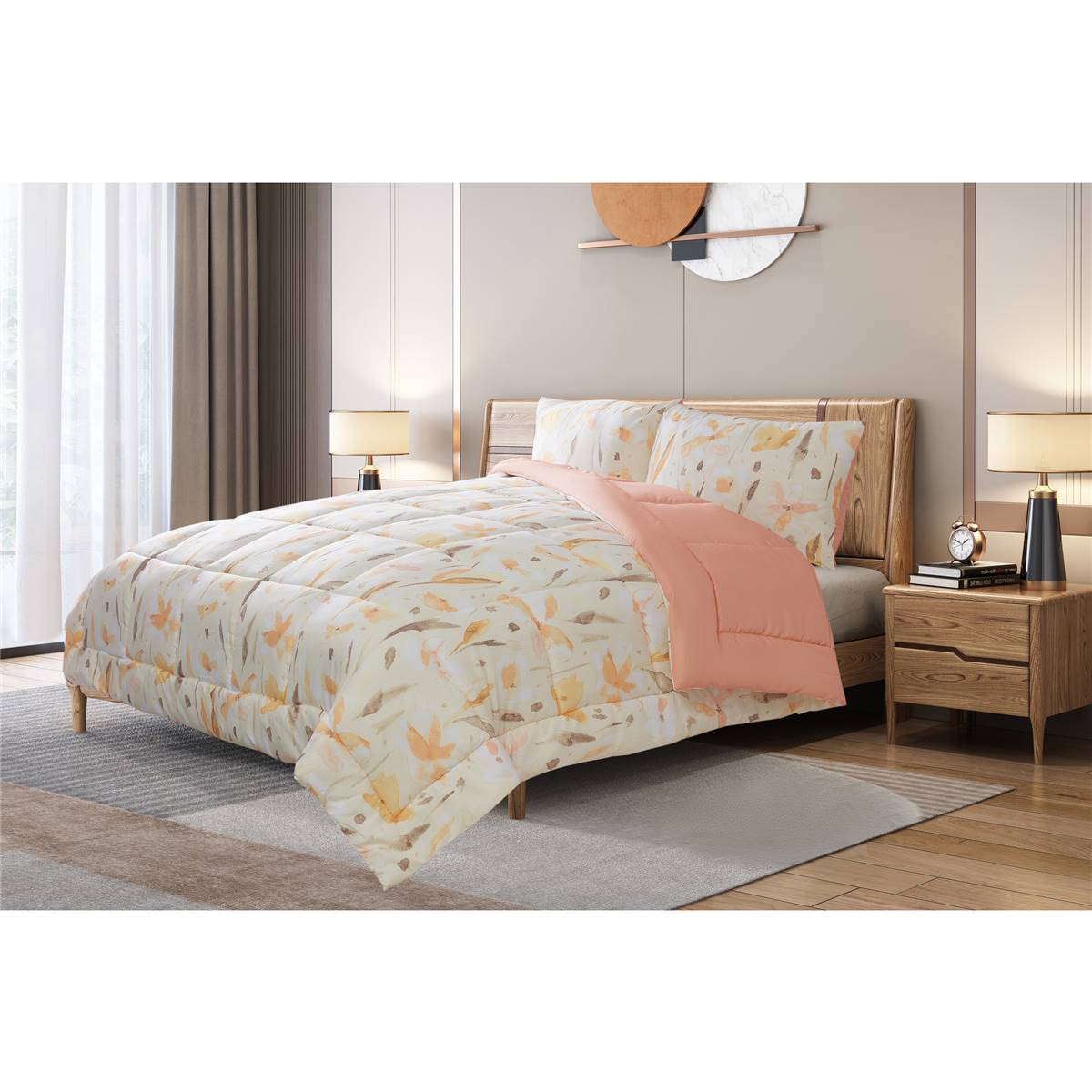 Inspire Comforter Set Queen Bed Floral Each Woolworths