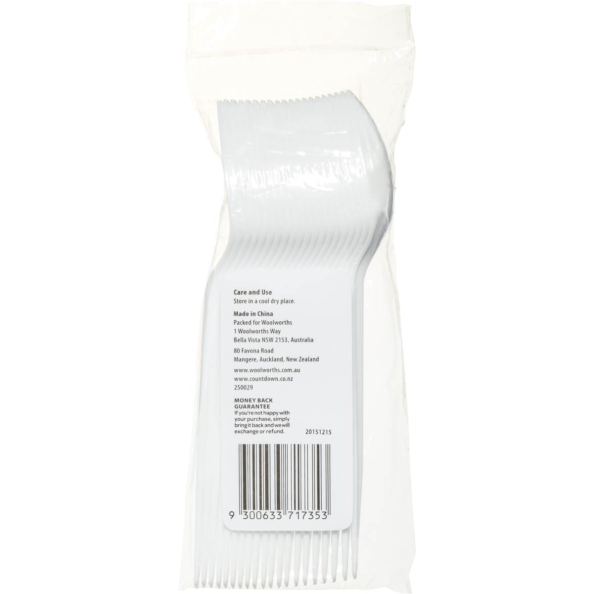 Essentials Plastic Spoons Dessert 20 Pack Woolworths