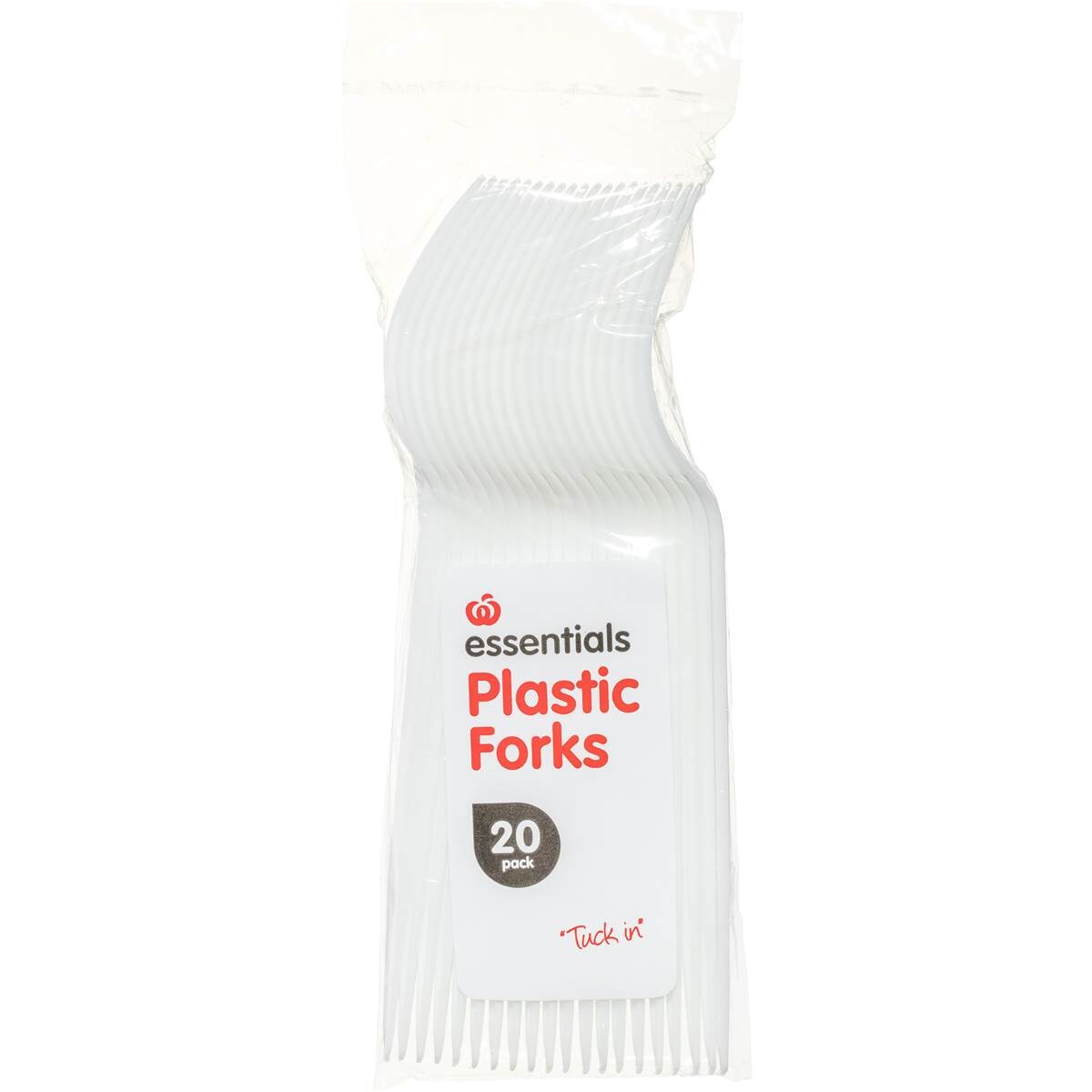 Essentials Plastic Forks 20 Pack Woolworths