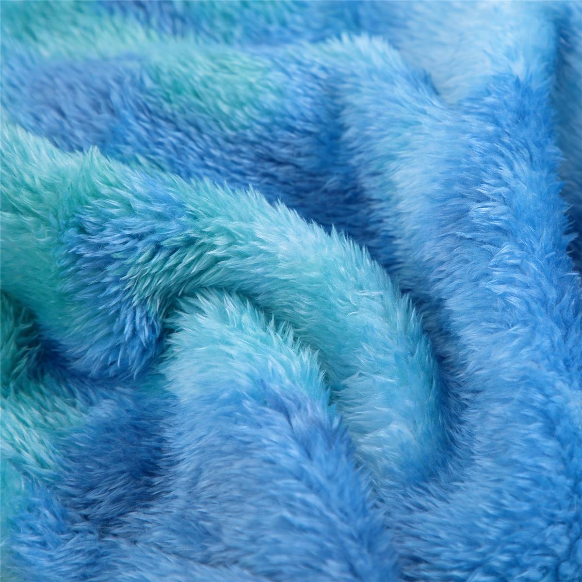 Inspire Kids Colourful Faux Fur Throw Blue Each Woolworths