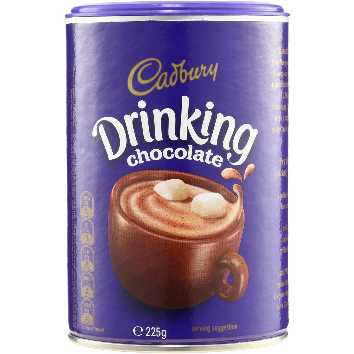 Cadbury Drinking Chocolate 225g Woolworths