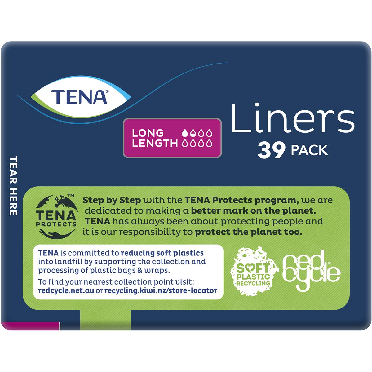 Tena Active Panty Liners Long 39 Pack Woolworths