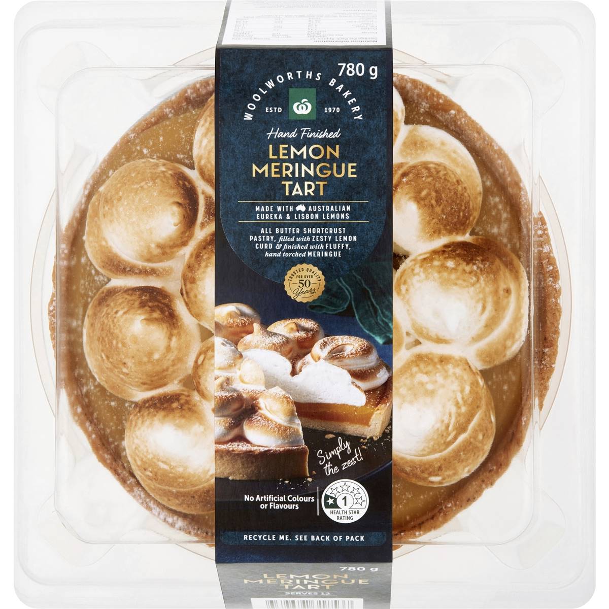 Woolworths Lemon Meringue Tart 780g Woolworths