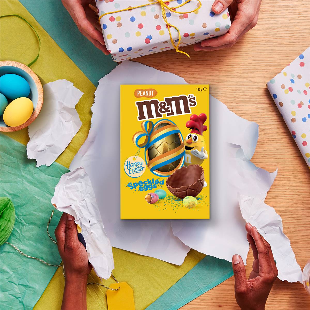 M&m's Peanut Milk Chocolate Easter Egg Gift Box 165g Woolworths
