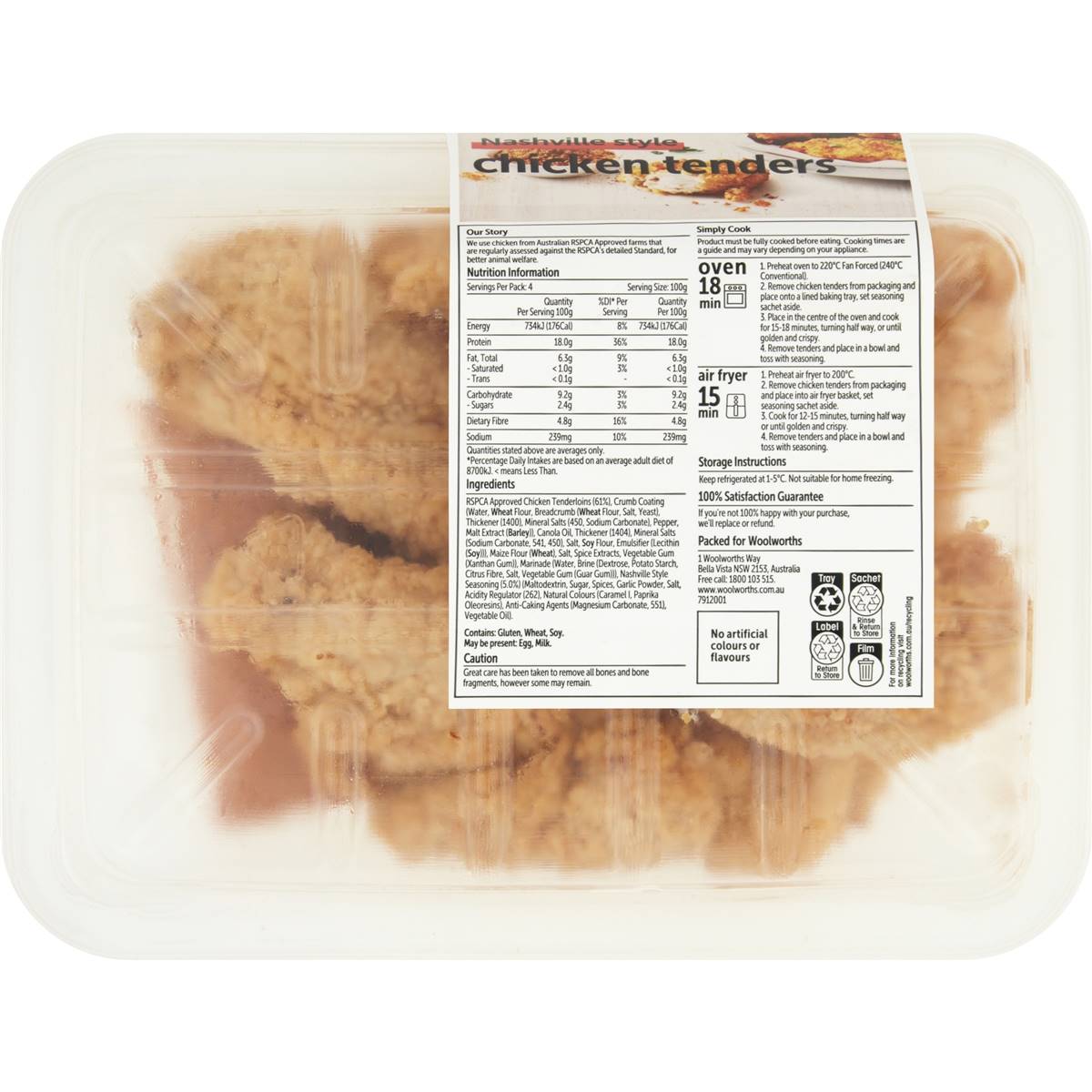 Woolworths Nashville Style Chicken Tenders 400g Woolworths