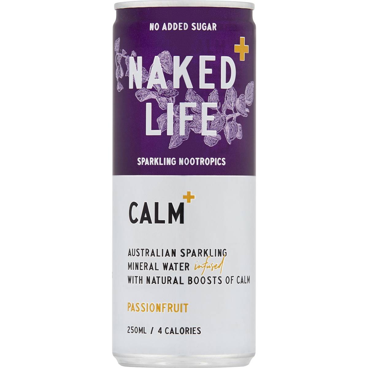 Naked Life Calm Sparkling Mineral Water Passionfruit Can Ml Woolworths