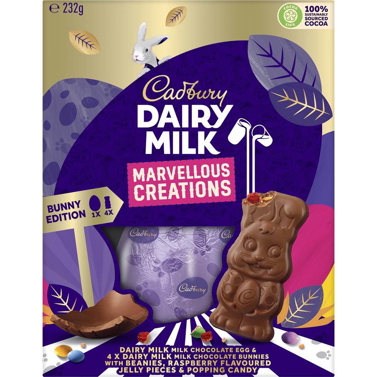 Cadbury Marvellous Creations Chocolate Easter Bunny Gift Box 232g