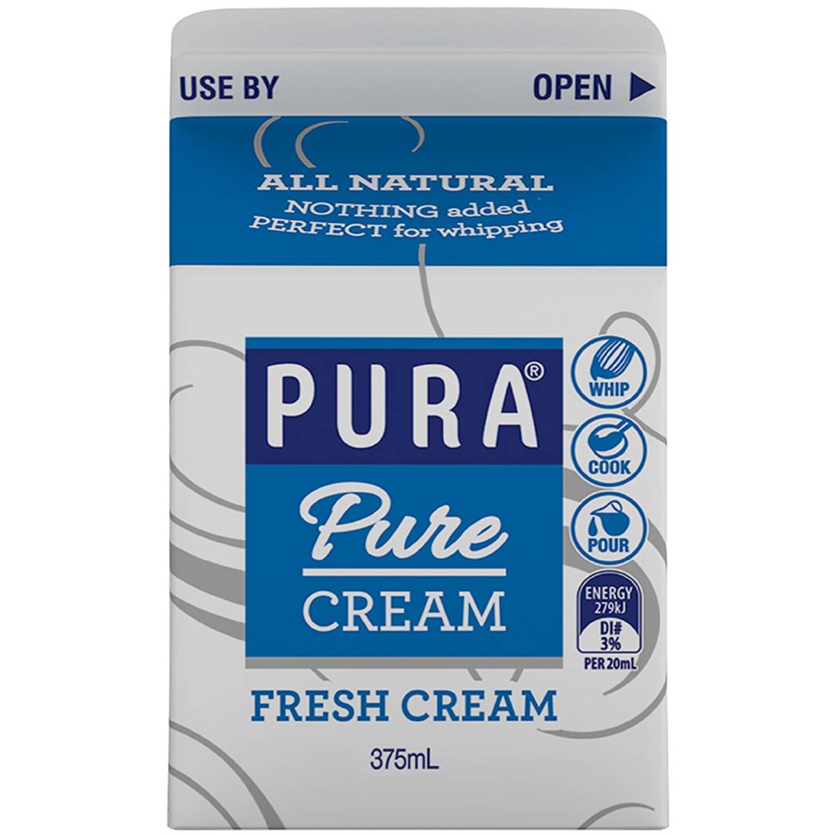 Pura Pure Cream 375ml Woolworths