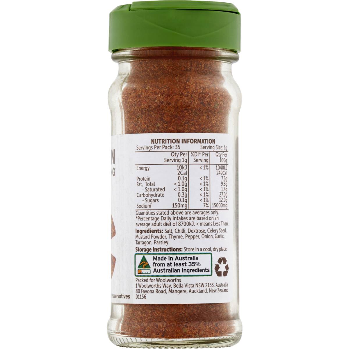 Woolworths Select Cajun Seasoning 35g | Woolworths