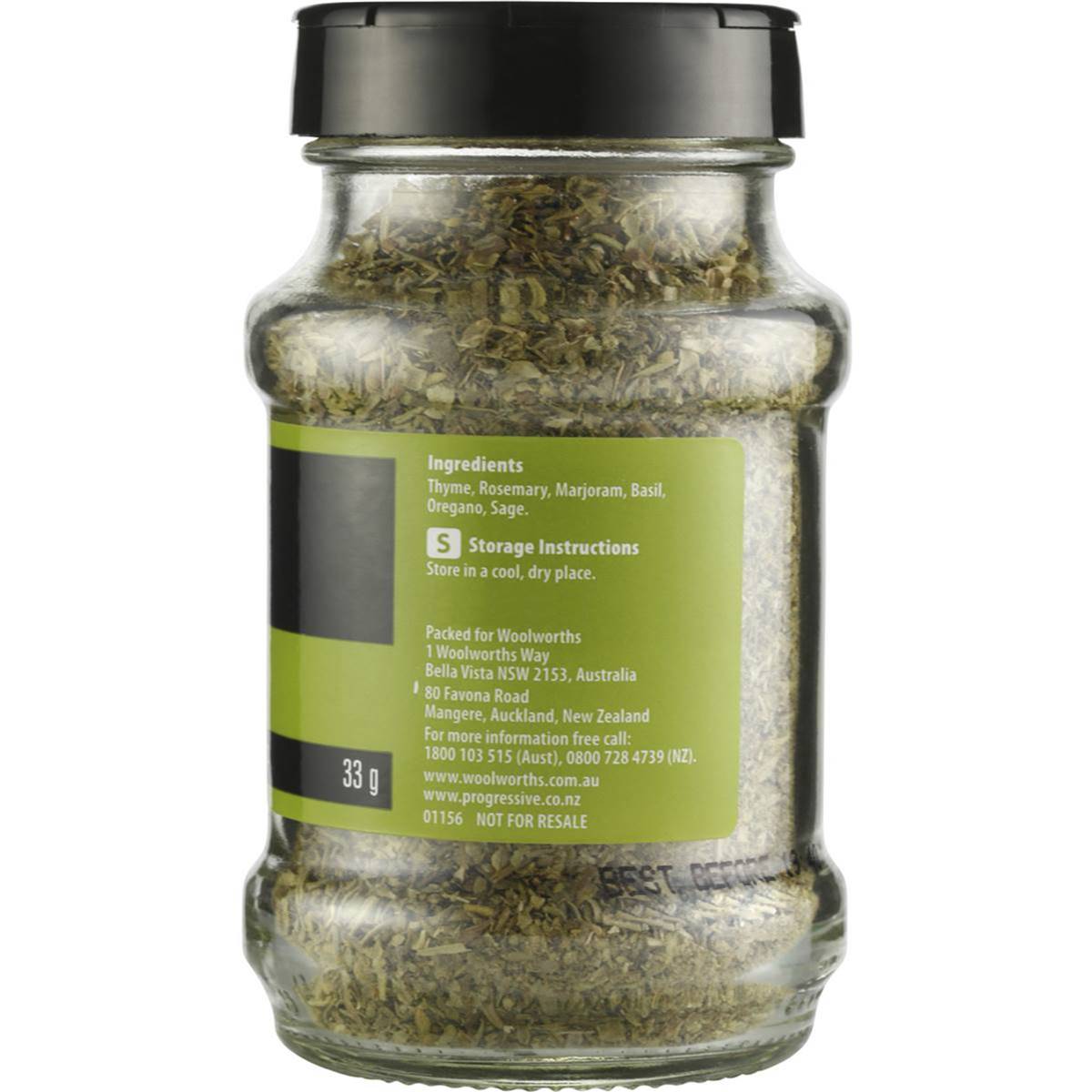 Woolworths Select Mixed Herbs Dried 33g Woolworths