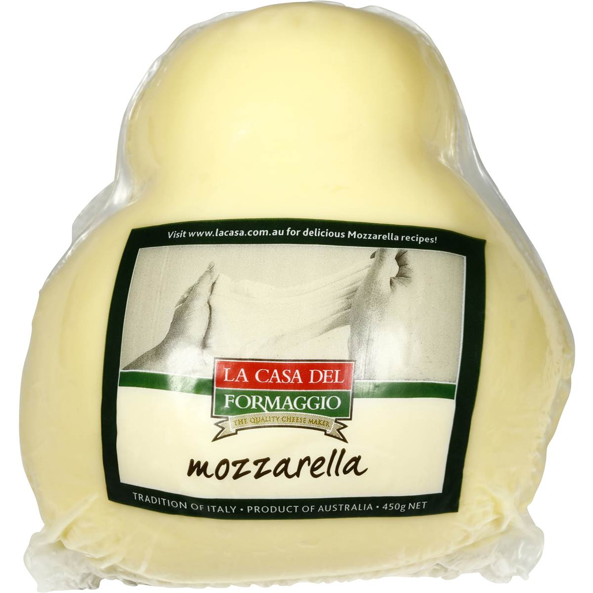 La Casa Del Formaggio Mozzarella Ball 450g Woolworths