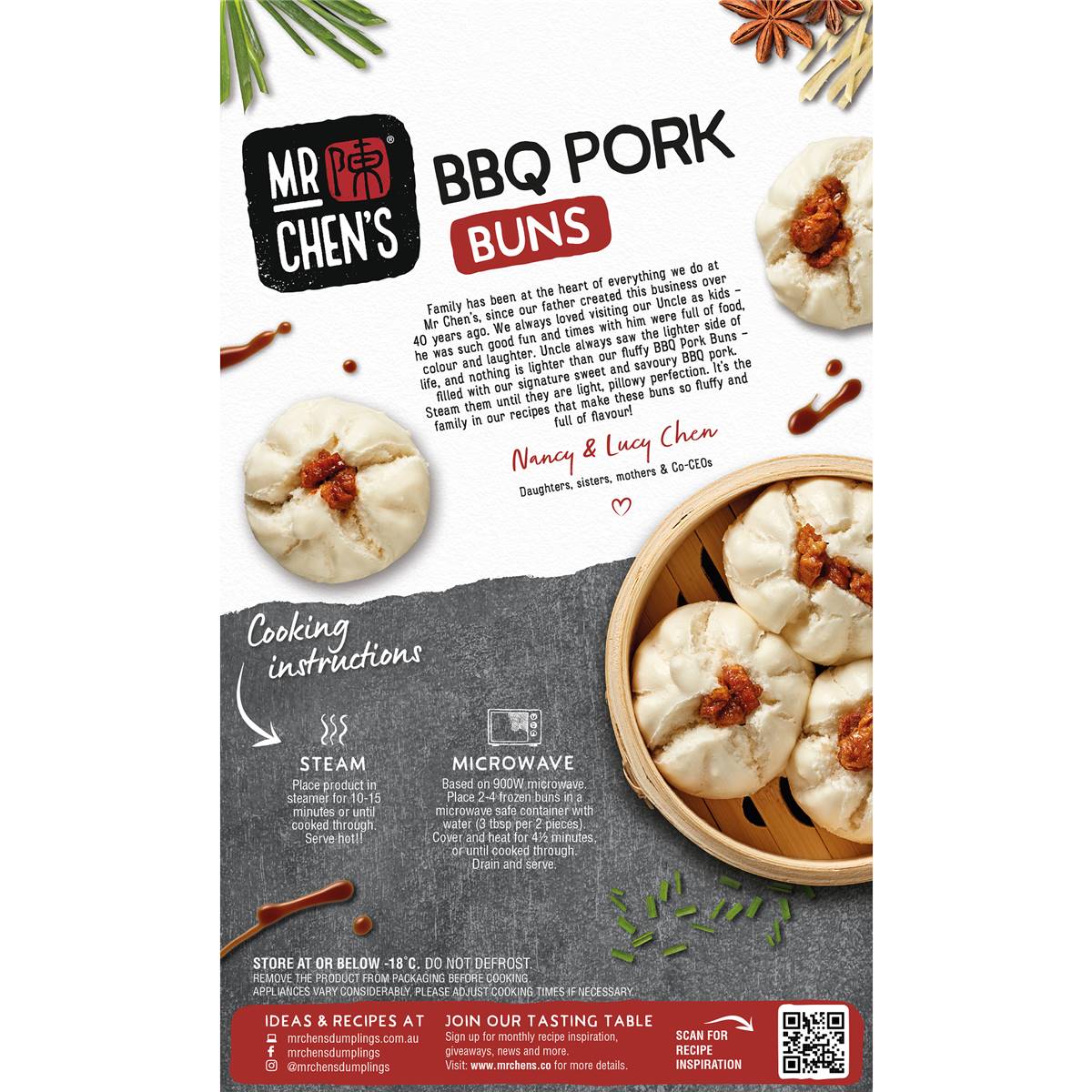 Mr Chen S Mr Chens Bbq Pork Buns 550g Woolworths   251991 2 