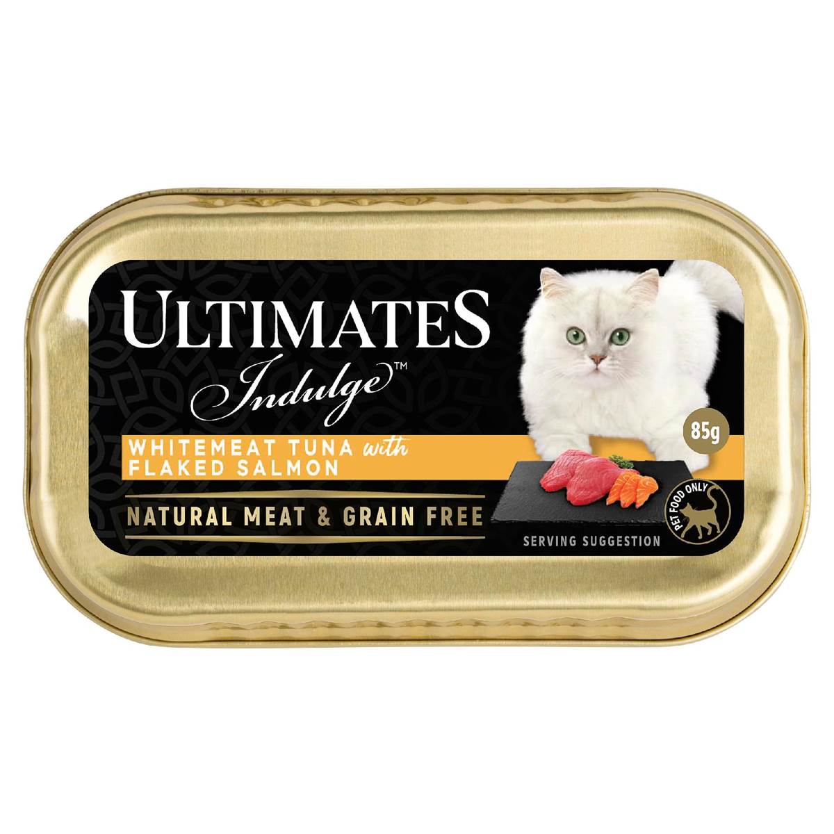 Ultimates Indulge Adult Cat Food Whitemeat Tuna With Salmon 85g