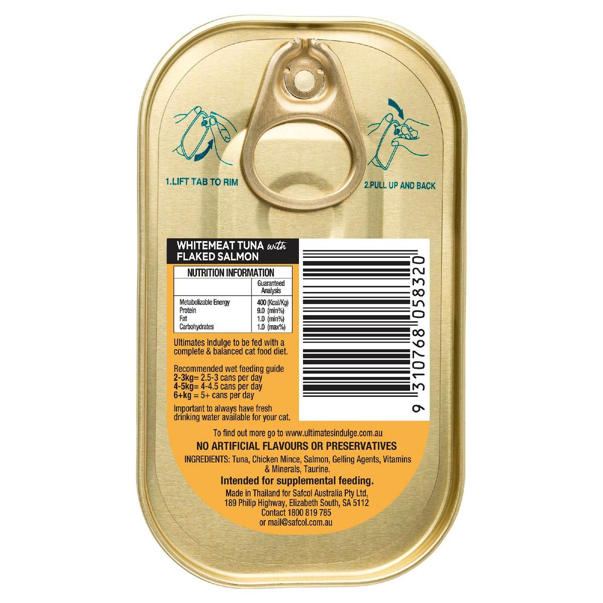 Ultimates Indulge Adult Cat Food Whitemeat Tuna With Salmon 85g