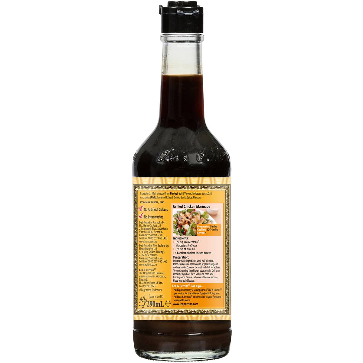 Lea Perrins Worcestershire Sauce 290ml Woolworths