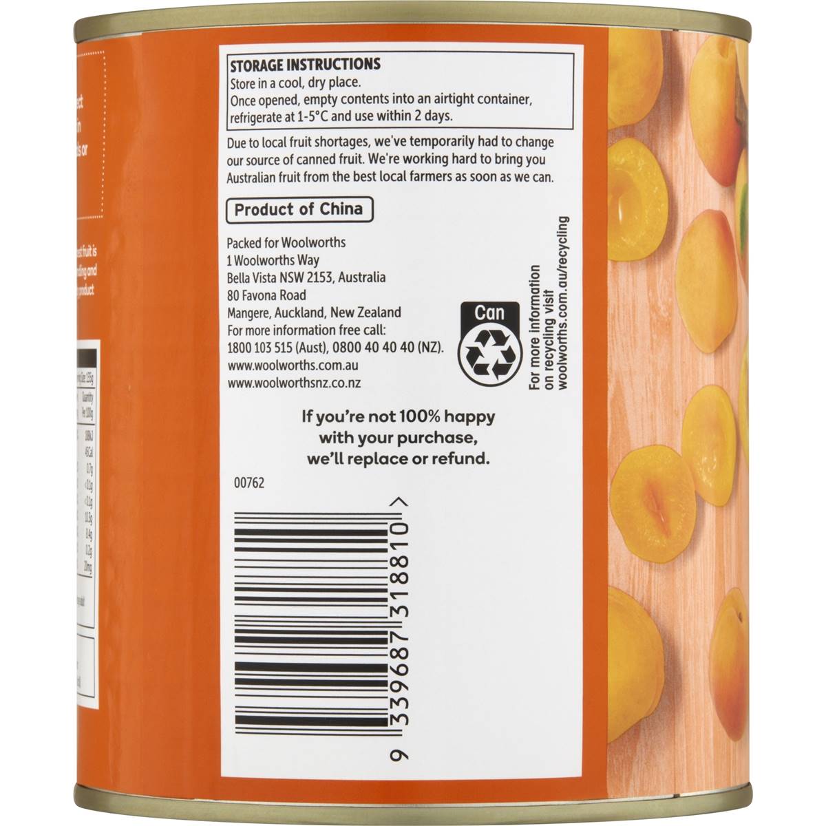 Woolworths Apricots In Juice 825g Woolworths