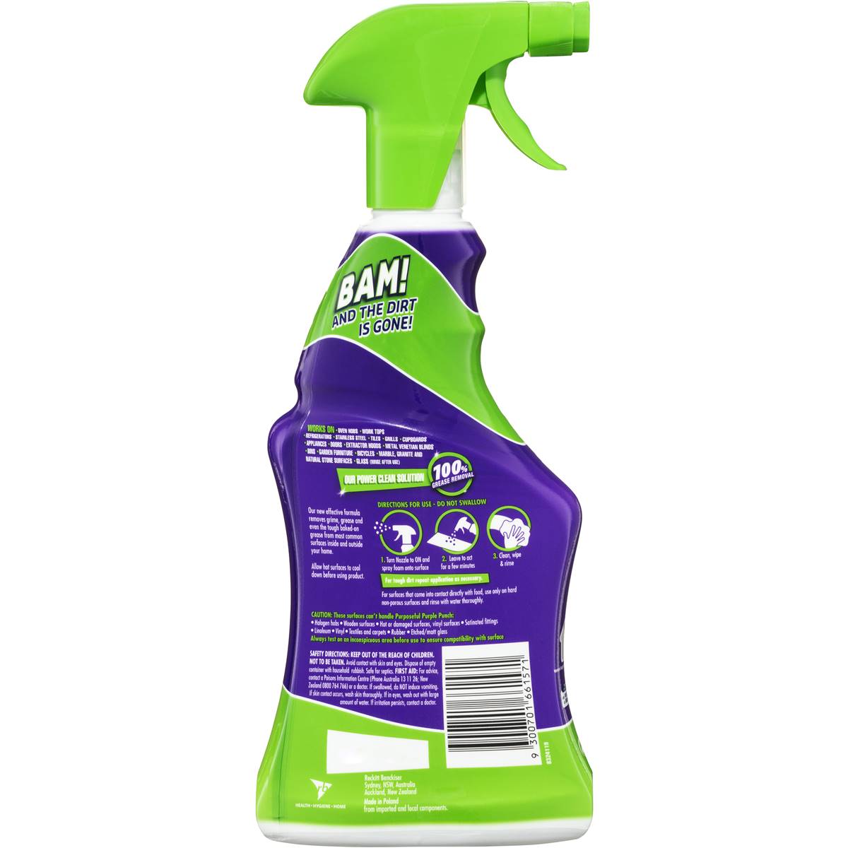 Easy Off Bam Power Bathroom Universal Degreaser Trigger 500ml Woolworths