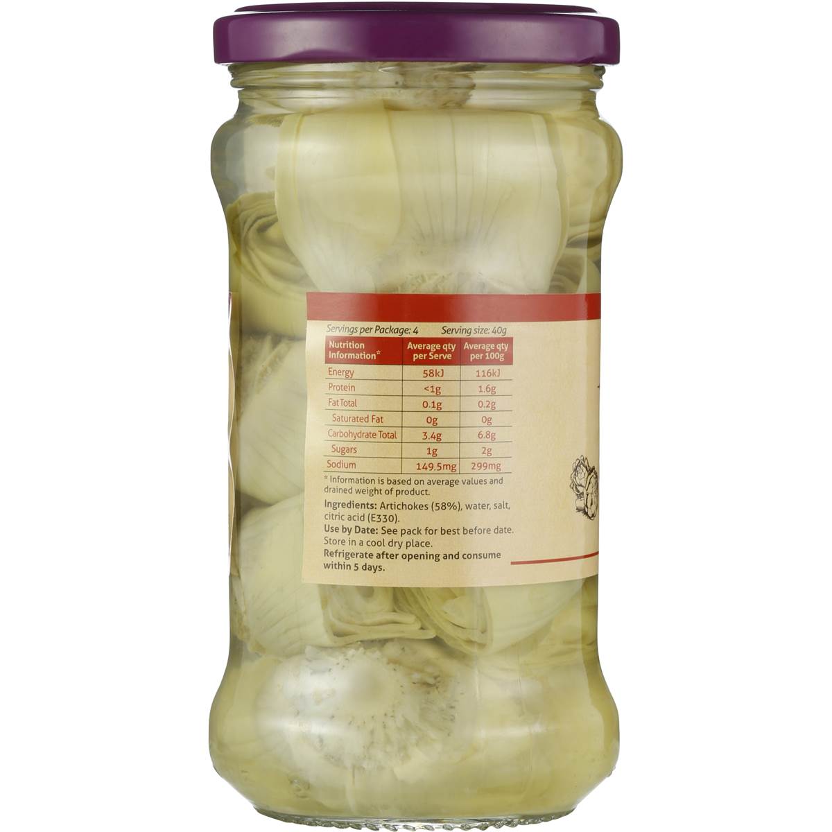 Sandhurst Artichoke Hearts In Brine 280g Woolworths